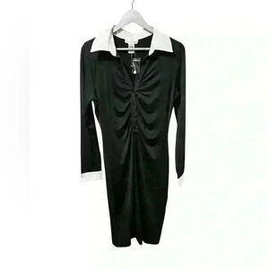 Sloane Rouge Black & White Bodycon Dress – Size Large